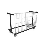 Chariot pour grille d'exposition