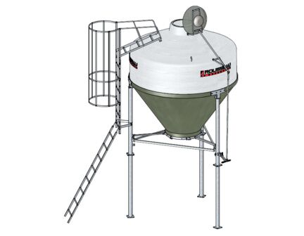 Silo d'aliment d'élevage à cône axial translucide - Ø1900 ou Ø2325 - Capacité 3.5, 5, 6.3 et 8m3 - Babystar 320 & 700_9