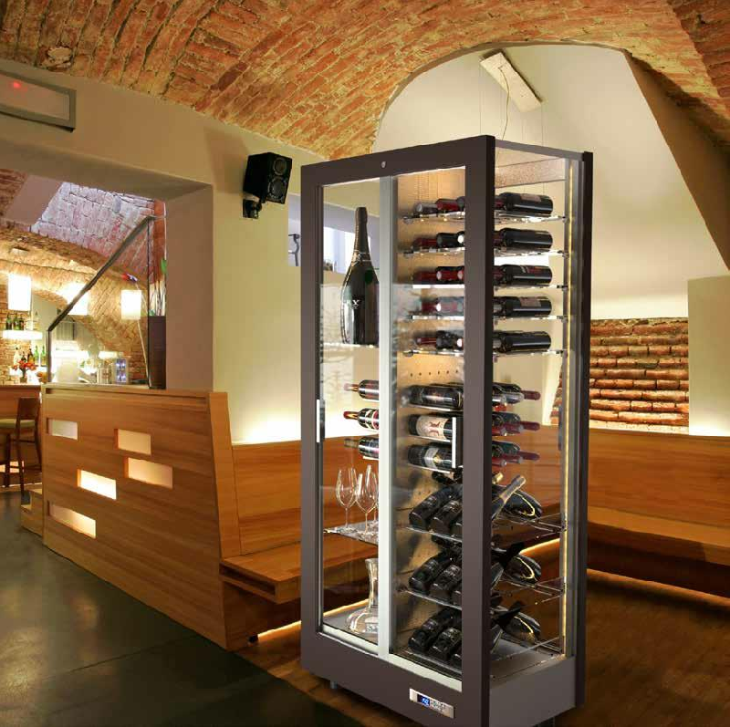 Vitrines à vins modulaires pour exposition et conservation - Large gamme de combinaisons et finitions_9