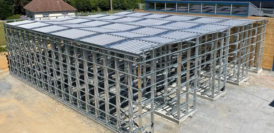 Bâtiment de stockage à structure autoportante pour vos besoins d'entreposage et de  rayonnage_0