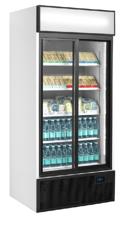 Refroidisseur de présentation - Vitrine réfrigérée FSC à 2 ou 3 portes - Extérieur blanc ou noir avec cadre aluminium_9