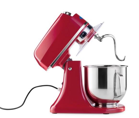 Batteur Melangeur Planétaire à tête inclinable 7L - 2 kg de pâte - Rouge_9