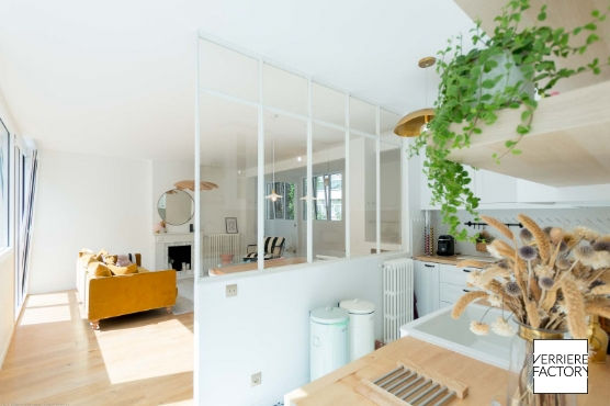 Verrière cloison sur mesure - Idéale pour délimiter vos espaces avec style et lumière naturelle_9