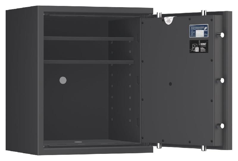 Coffre-fort FORMAT Lyra 3 Classe 0 - Anti-effraction certifié EN 1143-1 - Serrure électronique KABA Combi B 90 / Graphite RAL 7024_9