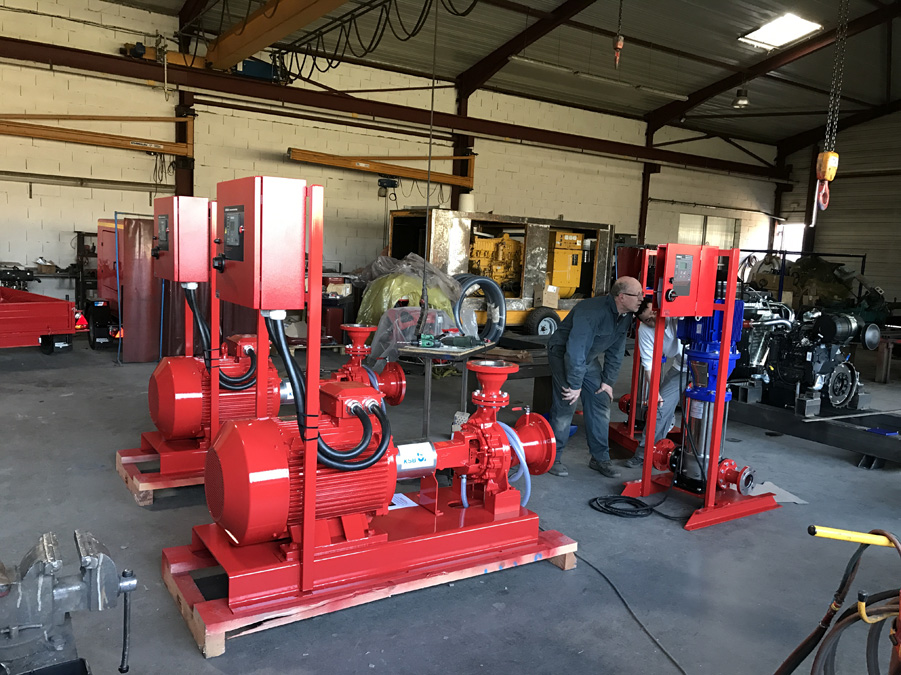 Pompe diesel industrielle pour irrigation et relevage EN12845