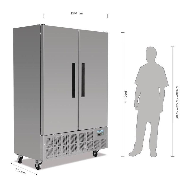 Armoire réfrigérée négative 2 portes 960L Série G GD880 Polar_9