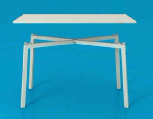 FAST - Table modulable démontable sans outil avec structure pliante et plateau interchangeable_9