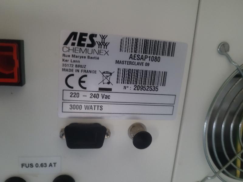Autoclave / stérilisateur Masterclave 09 AES Biomerieux_9
