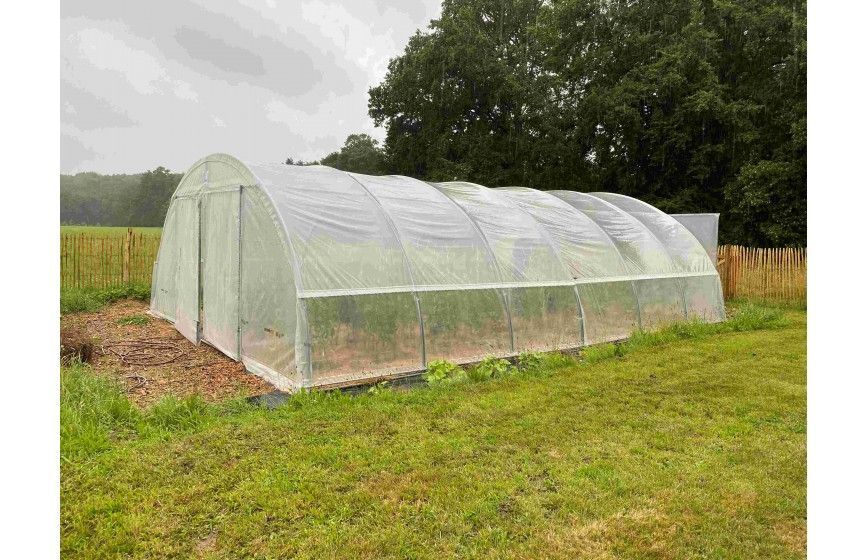 Serre tunnel professionnelle pour tous les budgets espaces verts ayant de surface de 58,50 m2 et jusqu'à 250 m2 - NORMANDIE_9