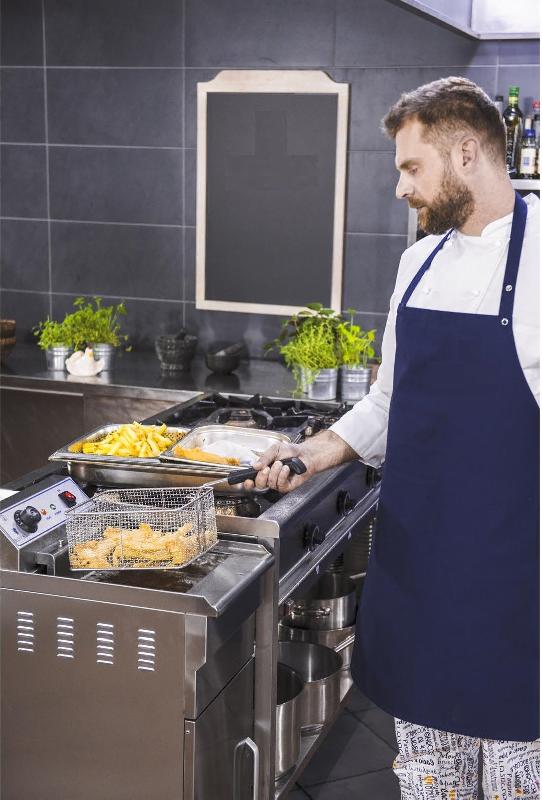 Friteuse professionnelle électrique 16 litres  sur meuble (400 v)_9