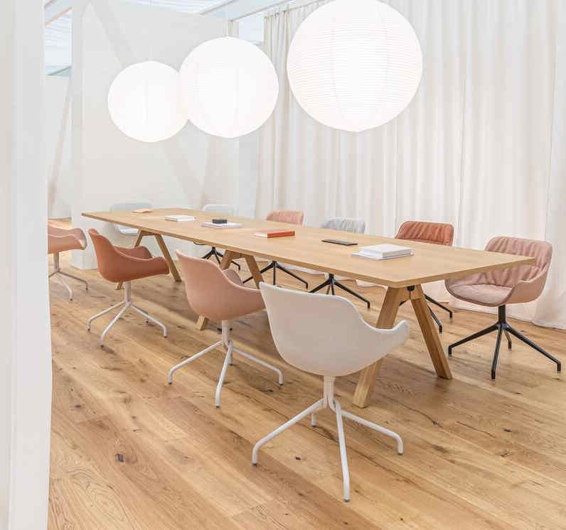 Bureau de direction moderne avec pieds en bois - Viga_9