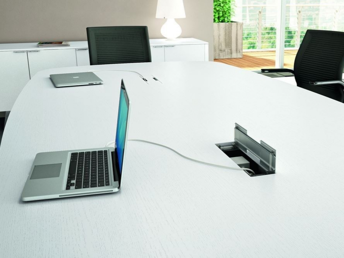 Table de réunion METAR en bois et métal - Élégance, fonctionnalité et design contemporain_9