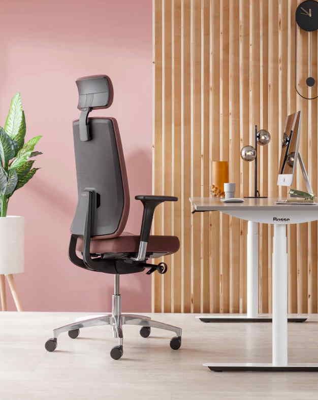 Fauteuil ergonomique de bureau design - écologique et durable - assise rembourrée confortable - INDEED_9