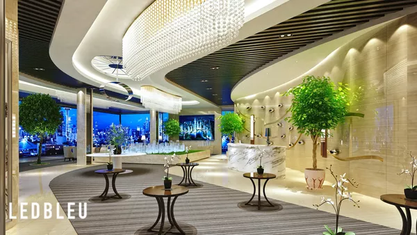 Ecran d'intérieur tout en un CMS ECO pour restaurant, brasserie et hôtels de luxe - ALL IN ONE - COB - Tailles 130