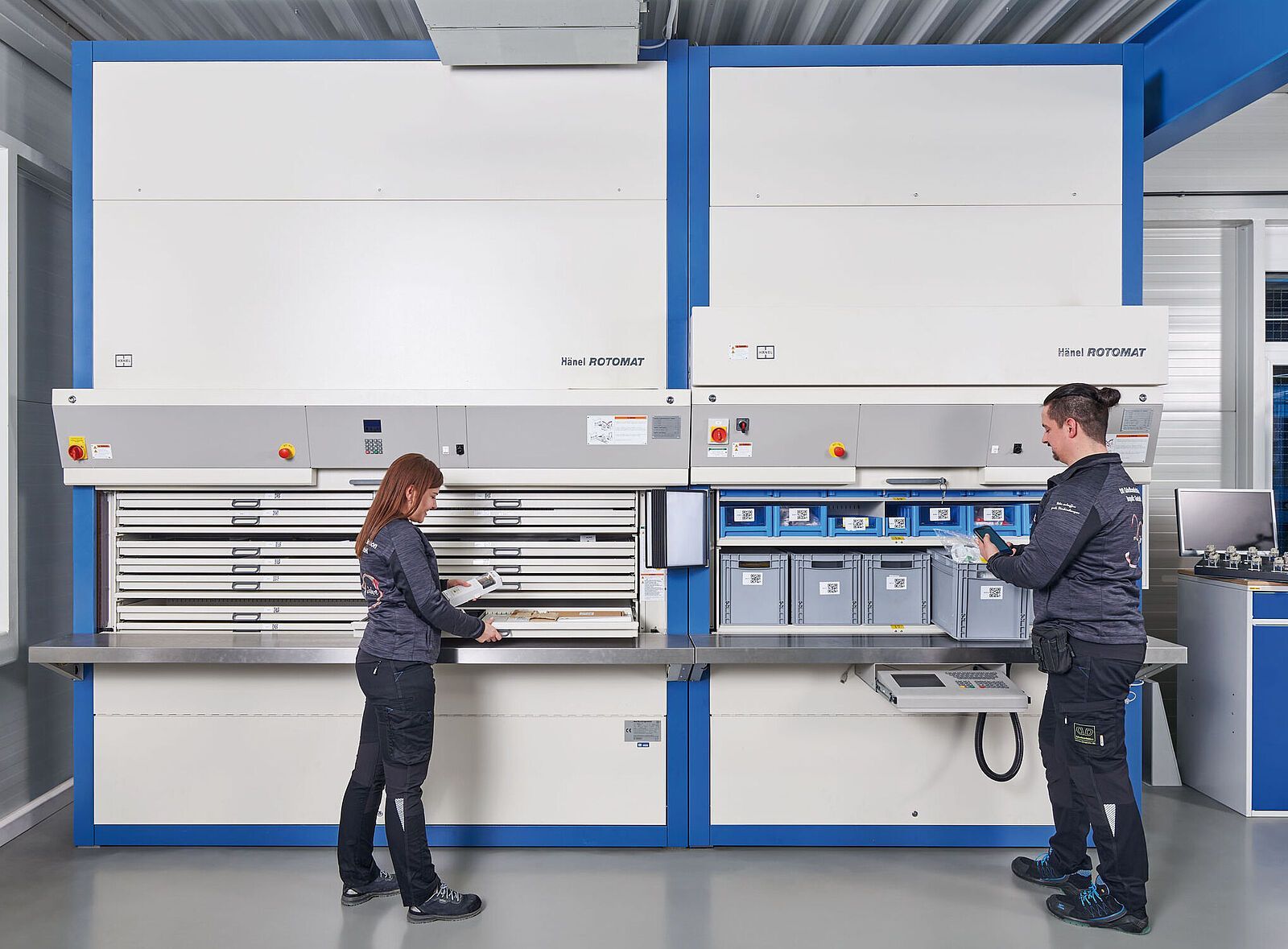 Stockeur vertical Hänel Rotomat® pour augmenter la productivité