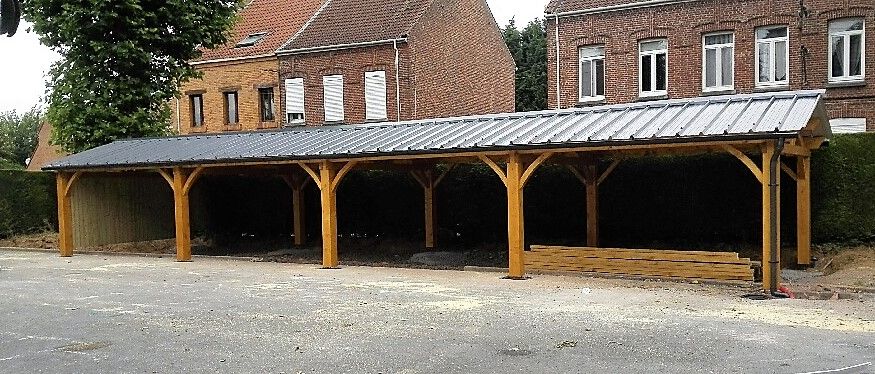 Préau d'école écologique et recyclable - KOMAN Groupe_9