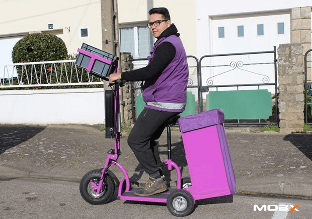 Trottinette industrielle électrique sur-mesure MOBX-H - vitesse maîtrisée, traction jusqu'à 400kg, autonomie jusqu'à 35km_9