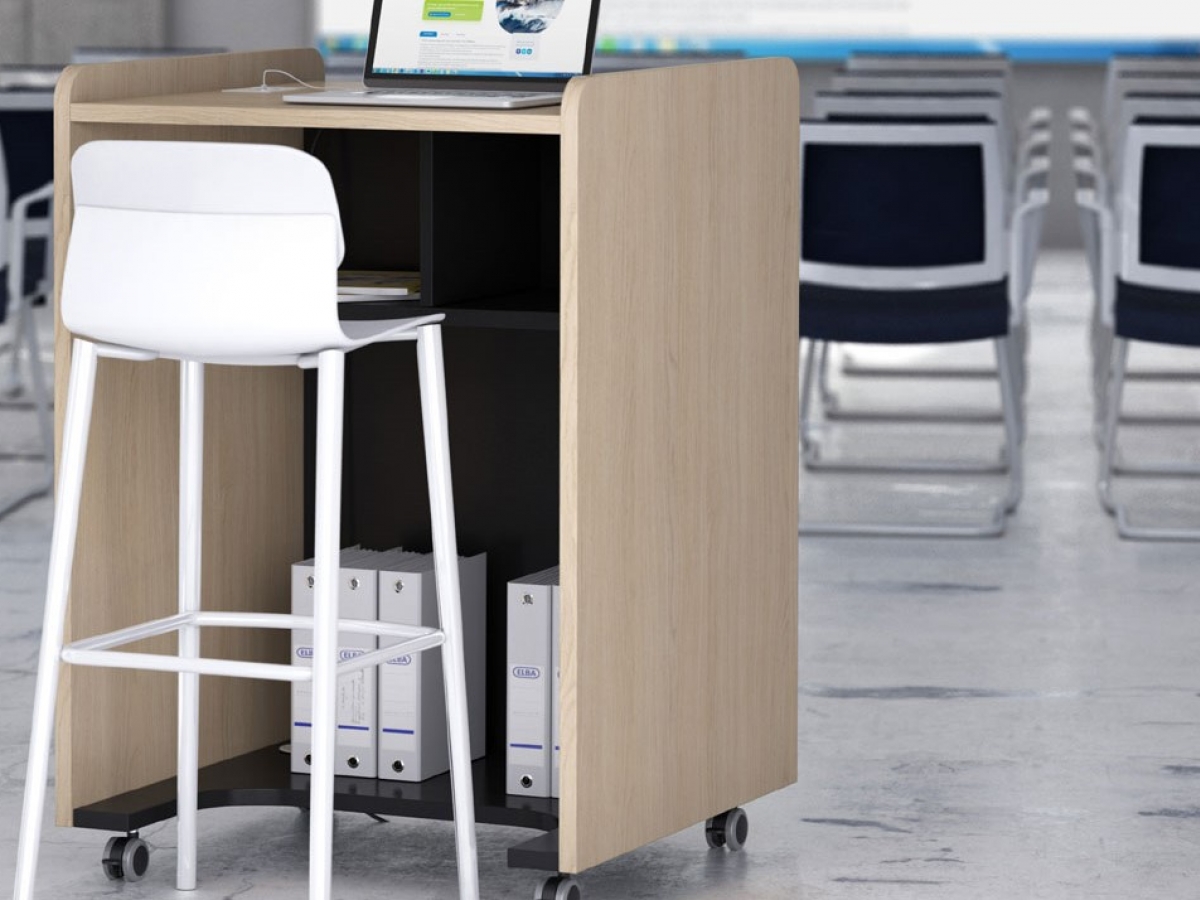 Banque d'accueil mobile BAM - Polyvalente, fonctionnelle et design - Fabrication française_9