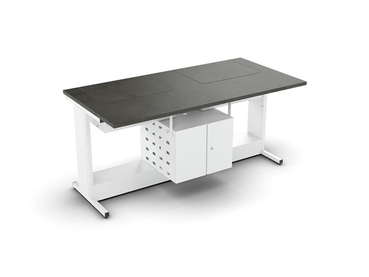 Table informatique à écran rabattable pour sécuriser l'équipement informatique - DATA_9