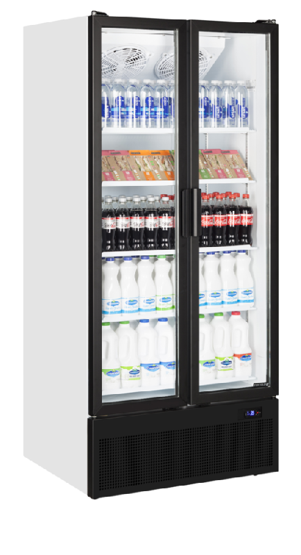 Vitrine réfrigérée FS - 2 ou 3 portes - Cadre aluminium noir - Froid ventilé - Référence FS890H_9