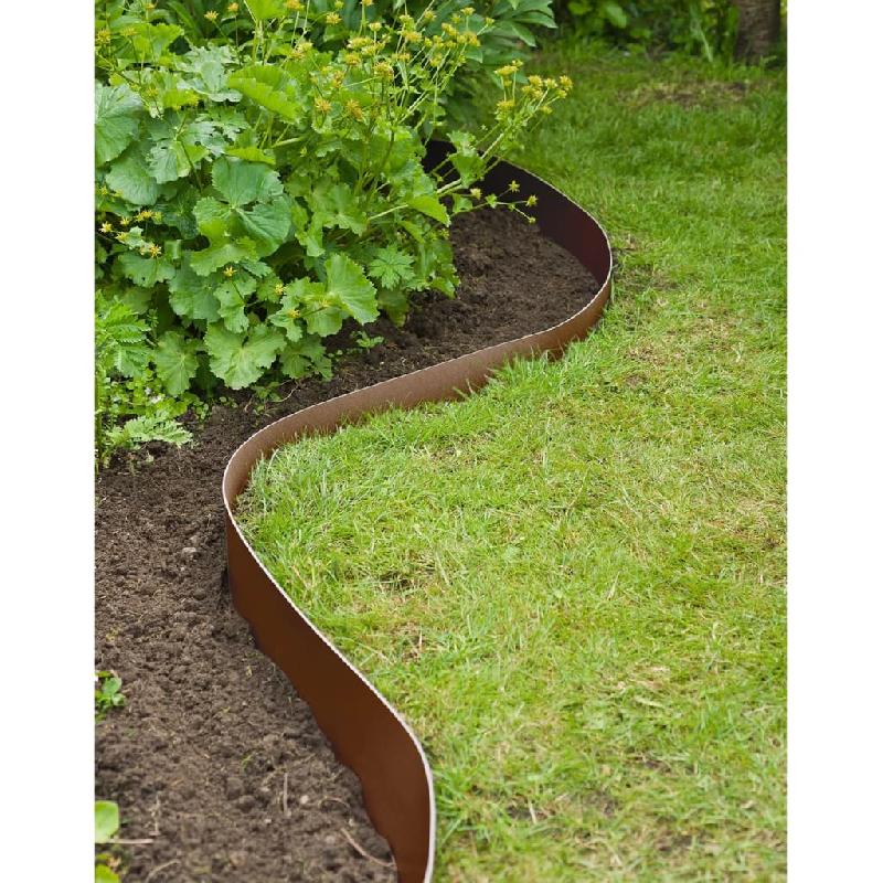 Nature arête de bordure de jardin 0,15x10 m terre cuite 428500_9
