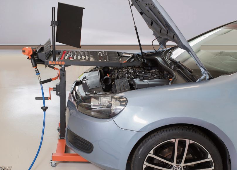 Table de maintenance automobile - BLEMAT1 - Hauteur ajustable 950 à 1350 mm - Compatible modules mousse Bahco_9