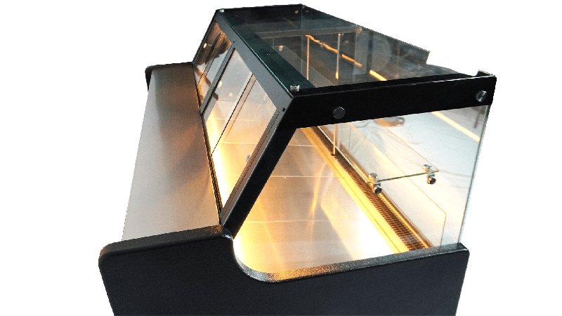 Vitrine réfrigérée de comptoir avec service-arrière 158 x 94 cm + 2 réserves réfrigérées_9