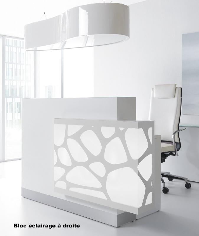 Borne d'accueil Organic avec système d'illumination - MDD - 170, Blanc brillant, A droite_9
