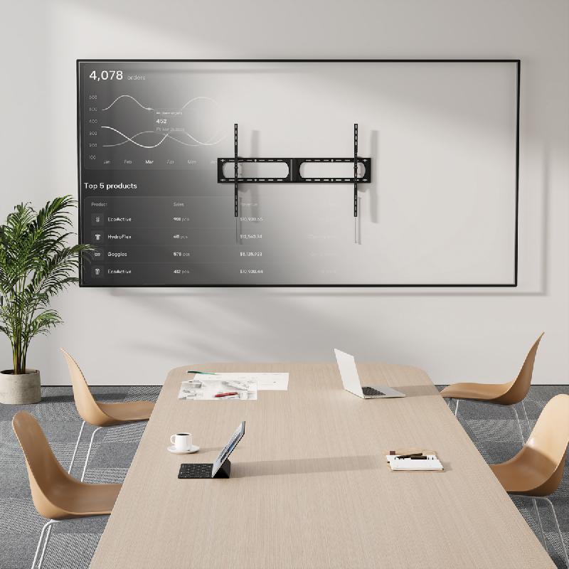 VALUE Support mural TV, Très robuste, fixe, 37–140 pouces, jusqu'à 125 kg_9