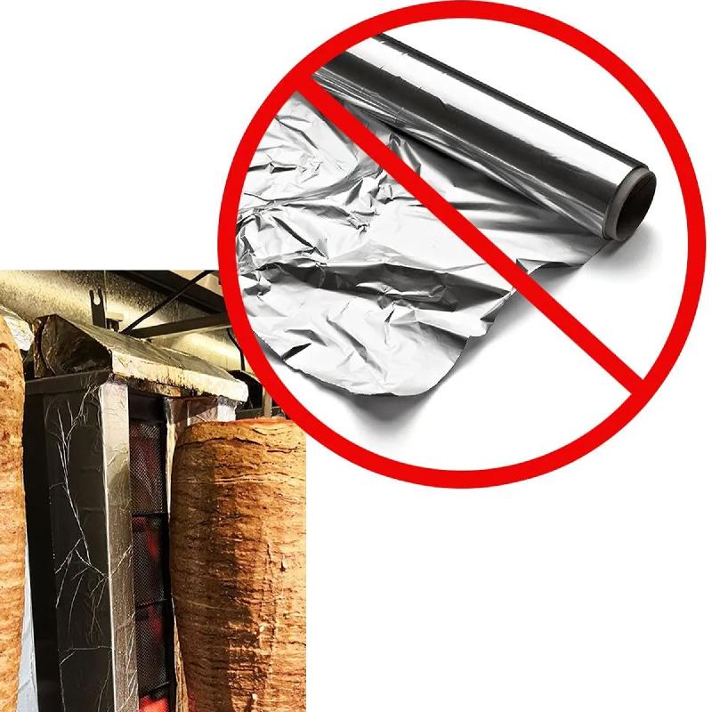 Grill Döner kebab gaz 3 brûleurs max 40 kg avec tôle de protection| Déstockage neuf_9