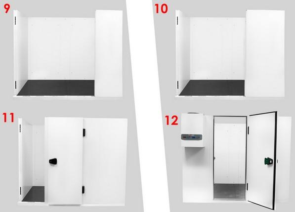 Chambre froide positive 150 x 150 cm avec sol_9