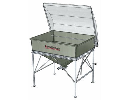 Trémie rectangulaire pour le stockage d'aliment d'élevage - Chargement au godet - Capacité entre 6 et 12m3_9