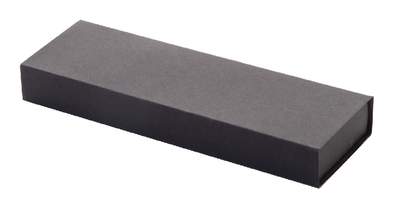 Parure stylo métal - roller et bille en aluminium recyclé - boîte cadeau en papier noir_9