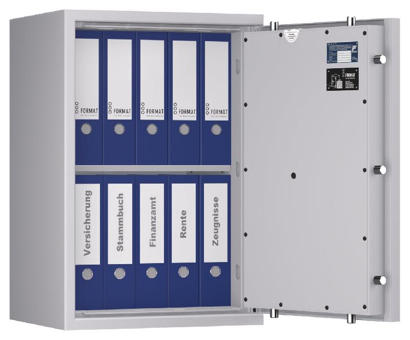 Coffre-fort FORMAT Lyra 4 Classe I - Anti-effraction certifié EN 1143-1 - Serrure électronique S&G Spartan 1006 / Gris clair RAL 7035_9