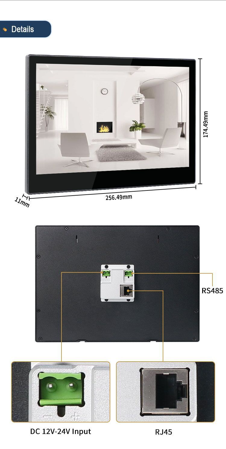 Panel pc à écran tactile capacitif 10 pouces - Android 14 - 2 ou 4 Go RAM / 32 Go - YziPanel - EVI-YZ10P_9