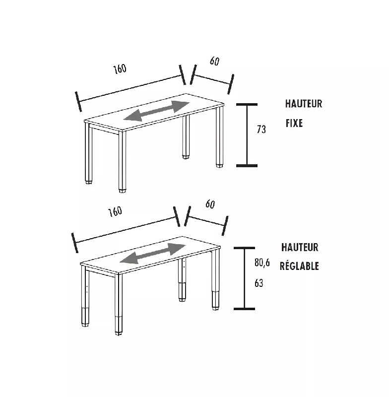 Bureau individuel avec retour So Vicar_9