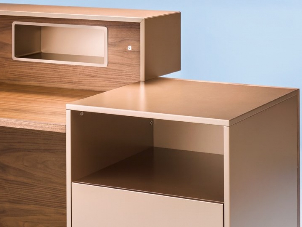 Banque d'accueil moderne éclairée - TOKI CUBE - design contemporain et élégant, modulable, avec éclairage LED optionnel_9