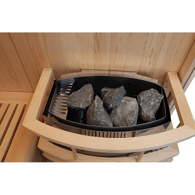 SAUNA D'ANGLE BOREAL® BALTIK 160 - 3/4 PLACES - 160X160X210 CM_9