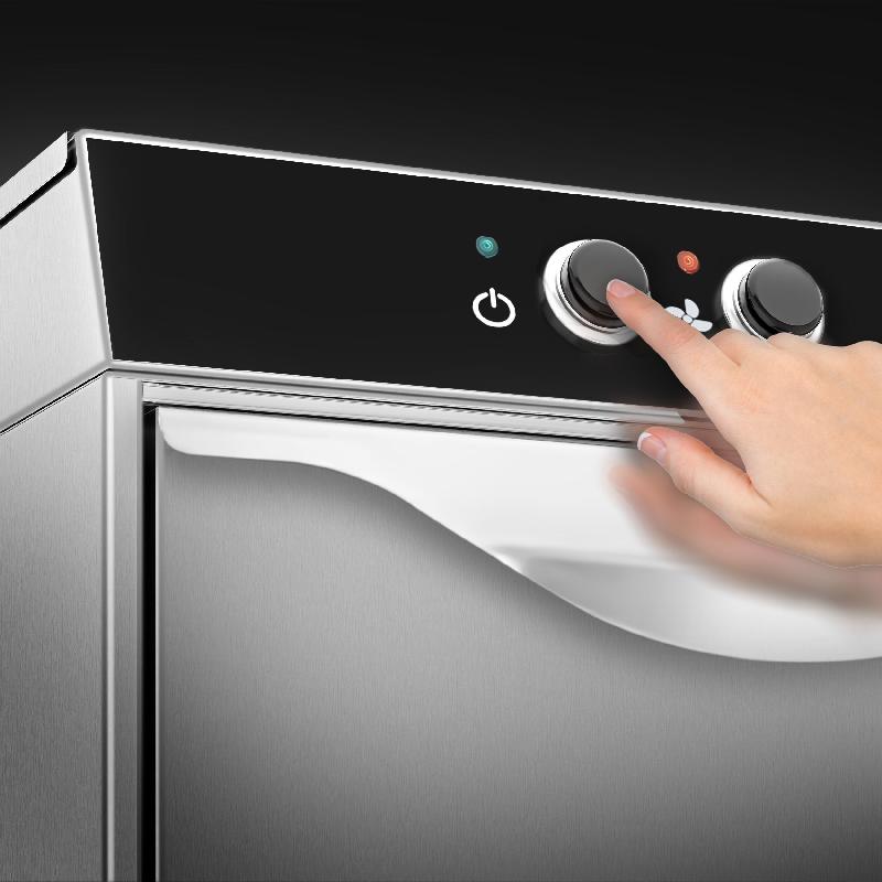Lave-vaisselle professionnel - panier 50 x 50 cm - 400 v avec pompe de vidange et pompe de nettoyage_9