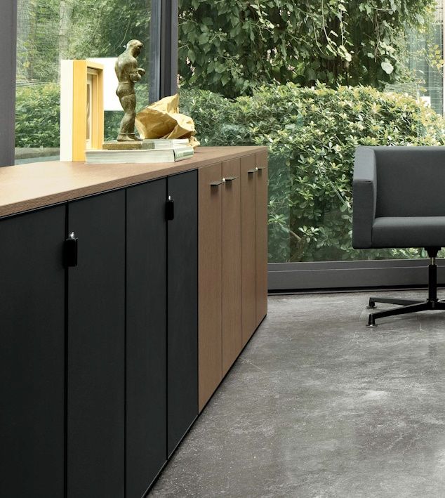 Banque d'accueil VOGUE - lignes épurées et habillage géométrique - personnalisable en coloris et modules_9