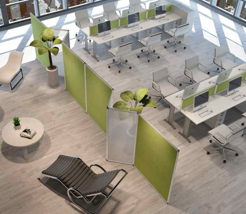 Cloisonnettes mélaminées, tissu ou acoustiques REY - finition pleine ou semi-vitrée_9