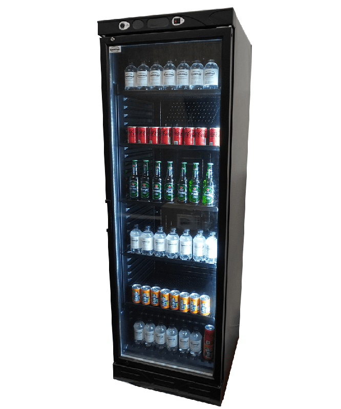 Réfrigérateur 1 porte en verre 382l noir sans canopy l595 7464.0094 COMBISTEEL_9