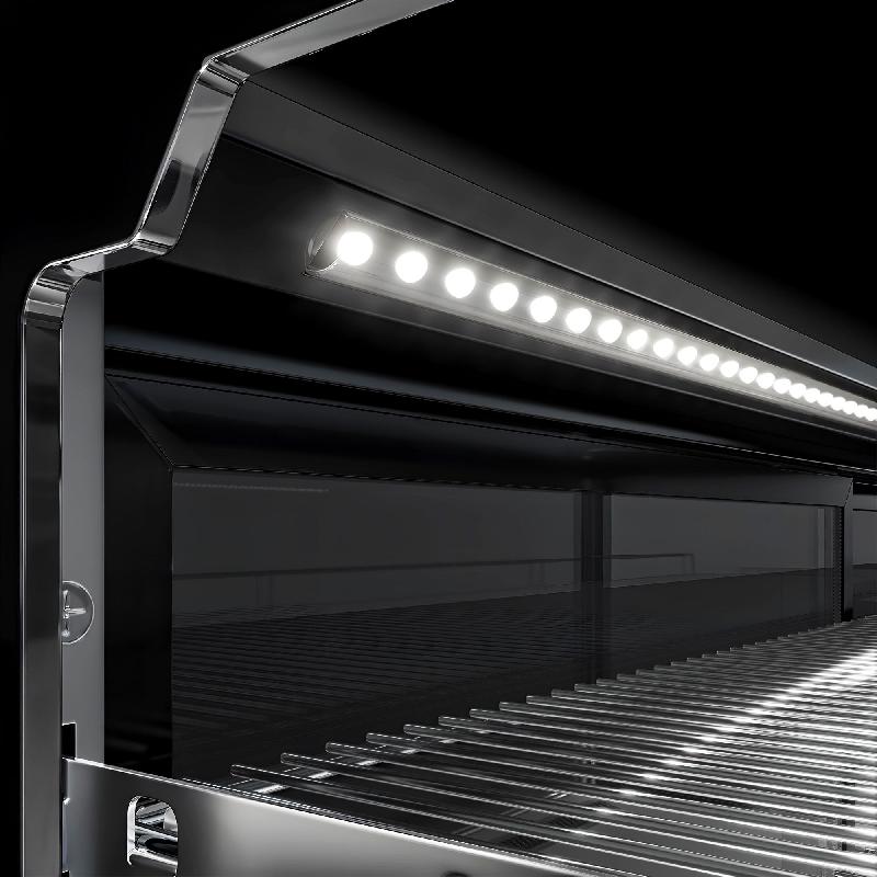 Vitrine réfrigérée à poser noire avec éclairage LED - 200 L - 3 niveaux_9