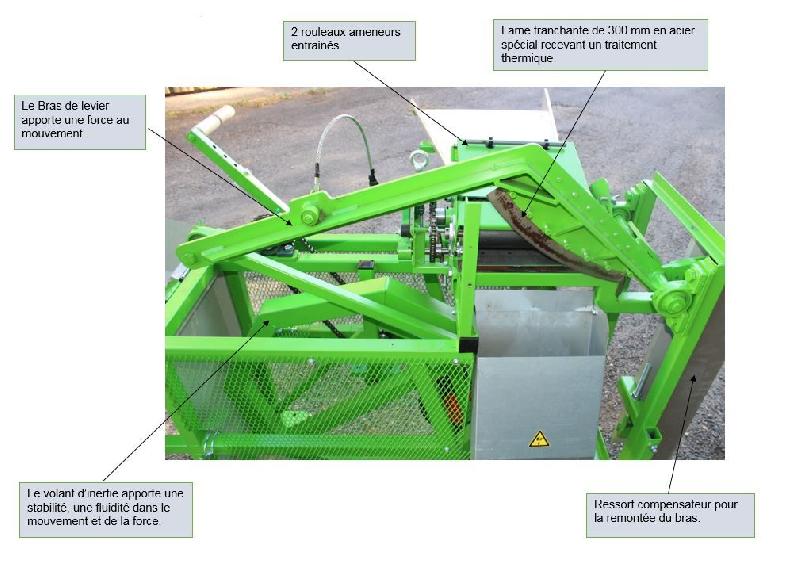Broyeur de végétaux manuel - Fabrication française - Lame 300 mm en acier spécial - Réglable et pliable_9