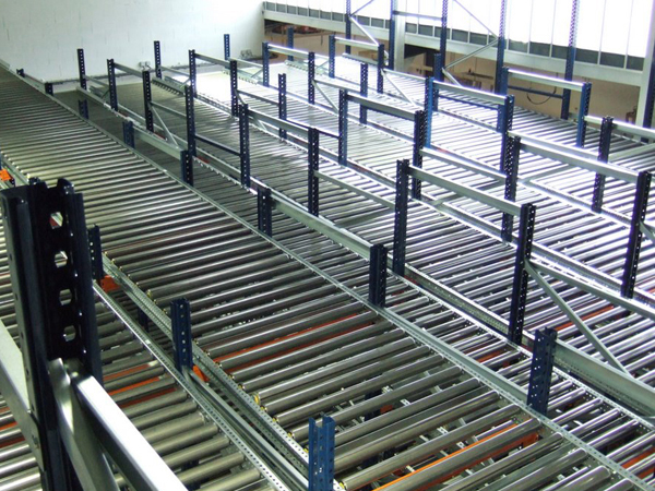 Rayonnage dynamique pour palettes idéale à l'aménagement de stock tampon, des zones d'expédition et de préparation de commandes_9