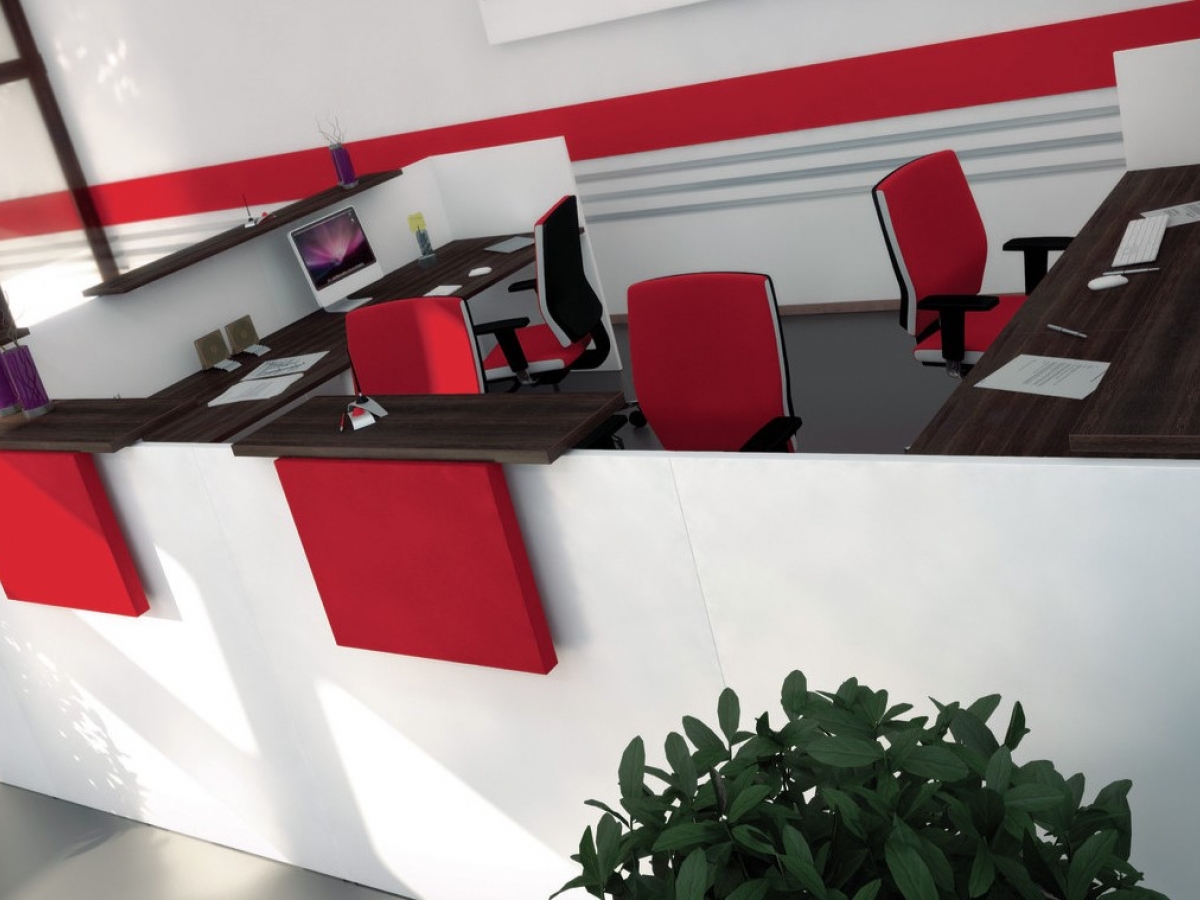 Banque d'accueil moderne et lumineuse - IMAGE avec personnalisation et design contemporain_9