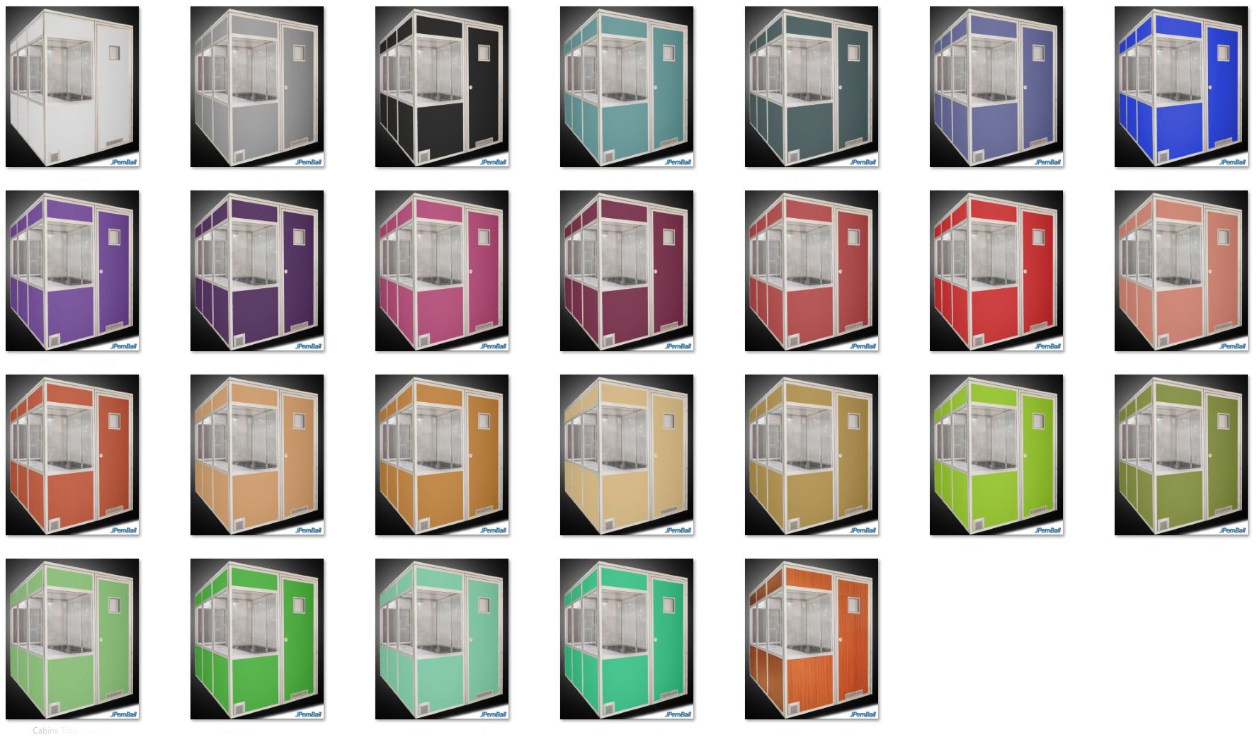 Cabine acoustique, insonorisée, de traduction ultra-légère Polytcab® 2100 - 3100 (2025)_9