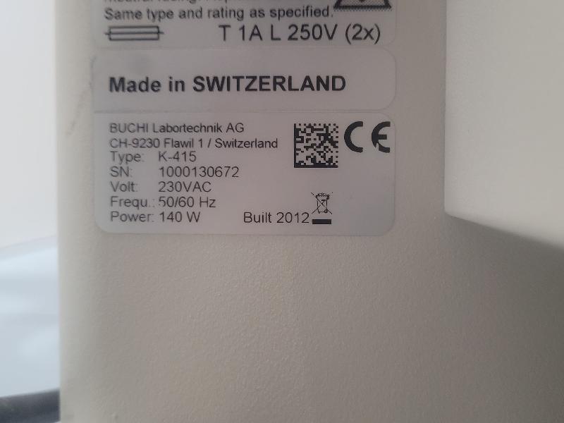 Scrubber BUCHI K-415 Système d'aspiration et neutralisation des vapeurs d'acide_9