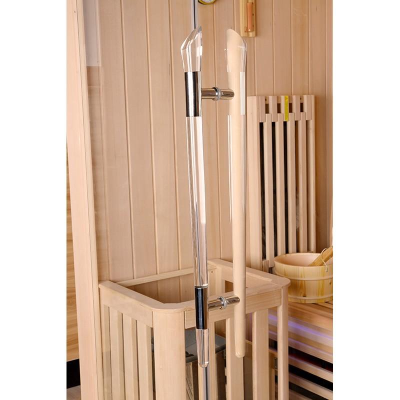 SAUNA COMBI BOREAL® ELÉGANCE 2 - 150X125 INFRAROUGE + VAPEUR_9