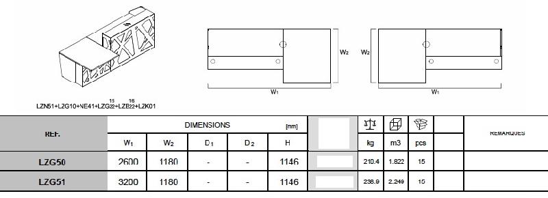 Banque d'accueil lumineuse Zig Zag avec accès PMR - MDD - Droite, Blanc, 260_9